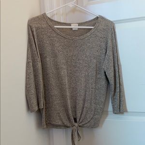 Tie Front Sweater